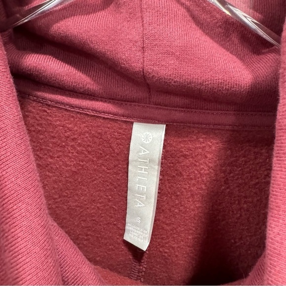 Athleta 24/7 Funnel Neck Sweatshirt Small Maple Red - Picture 4 of 8
